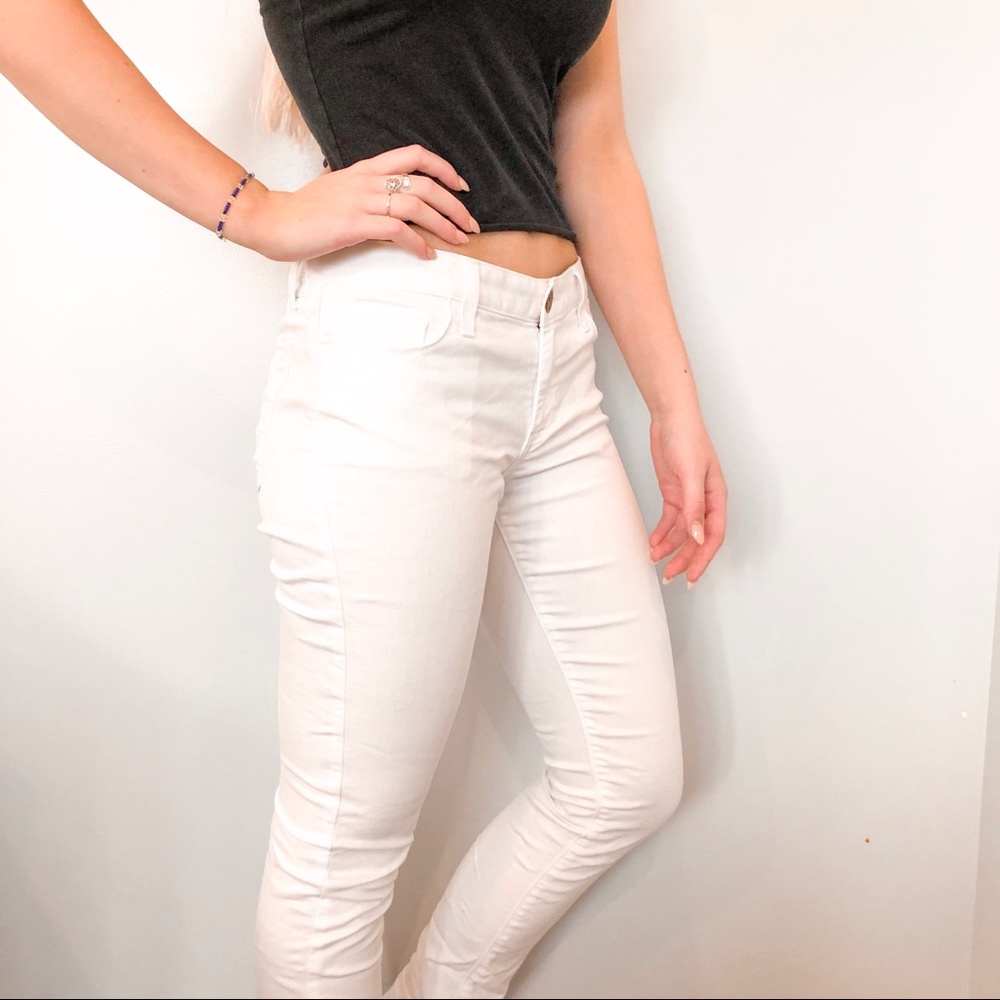 Banana republic white skinnies